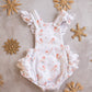 Frilly Christmas Romper-Robin