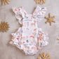 Frilly Christmas romper- Jolly Season
