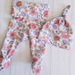 Fold over Leggings with Footies- Retro Flowers