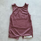 Summer Romper- Maroon Melange