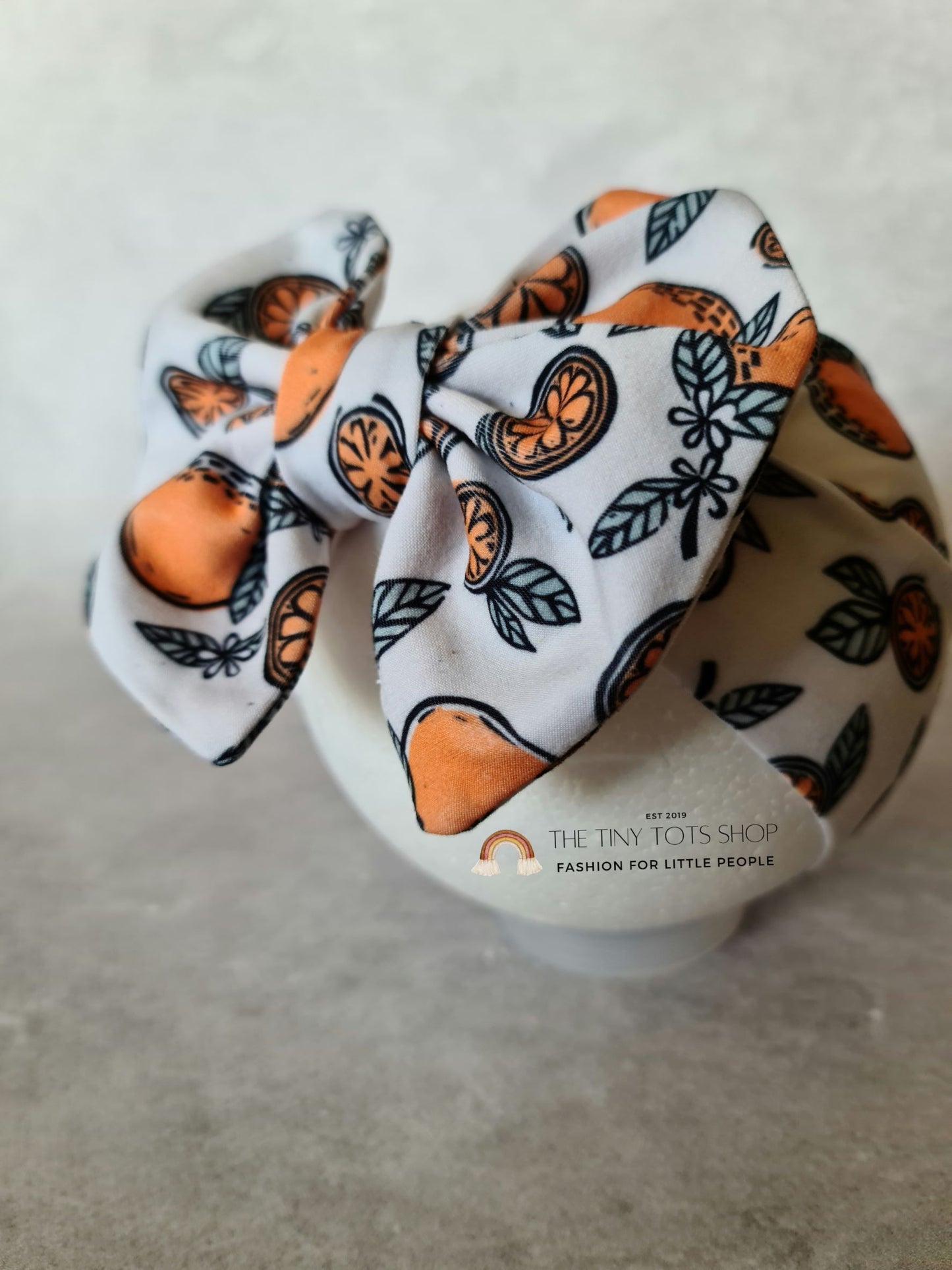Big Bow Headband- Oranges
