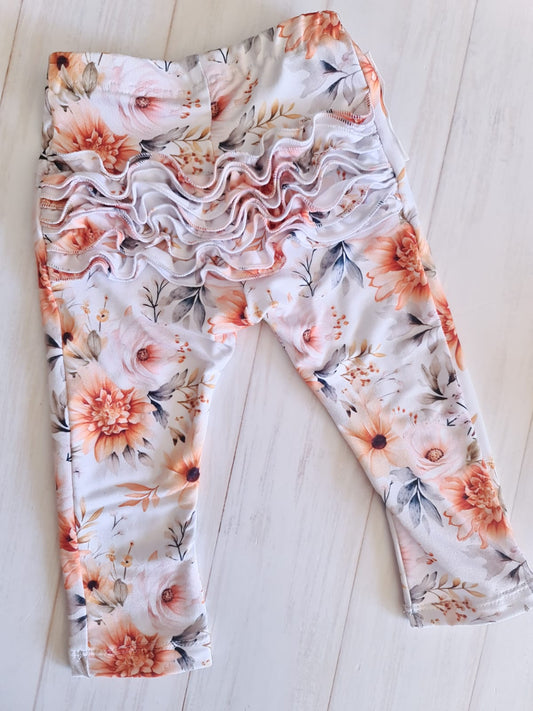 Leggings with Frilly detail- Rise and Shine