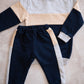 Color Block Tracksuit set- Navy, Stone and Grey