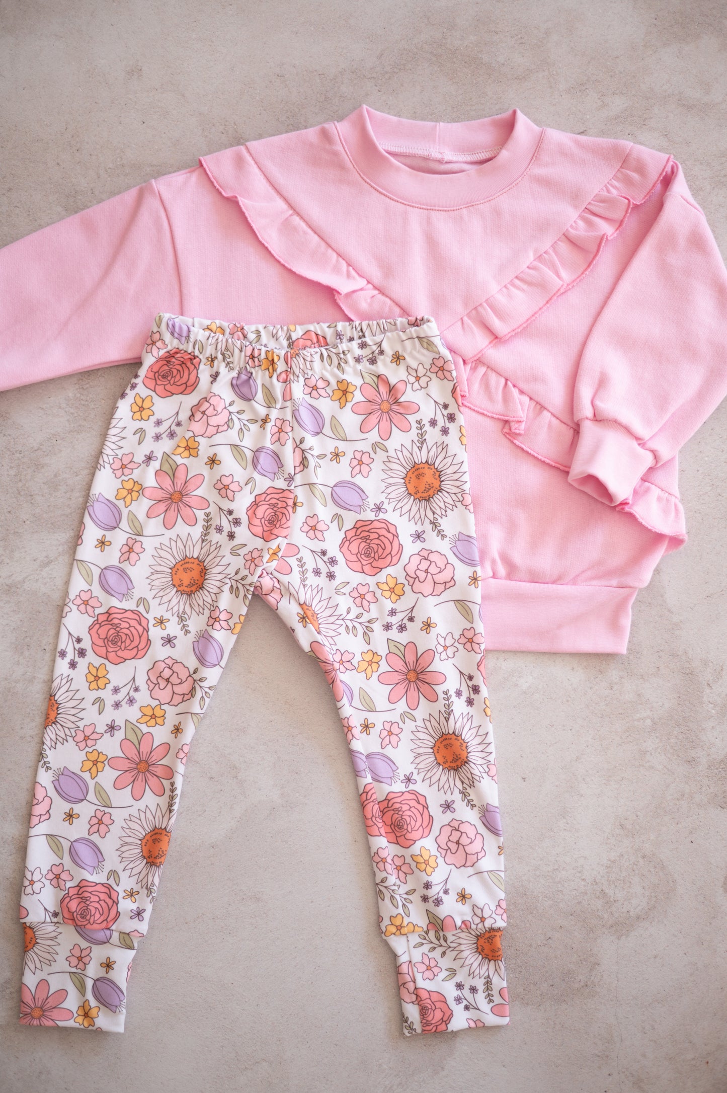 Frilly Sweater- Pastel Pink