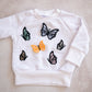 3D Embroidered Butterfly Sweater