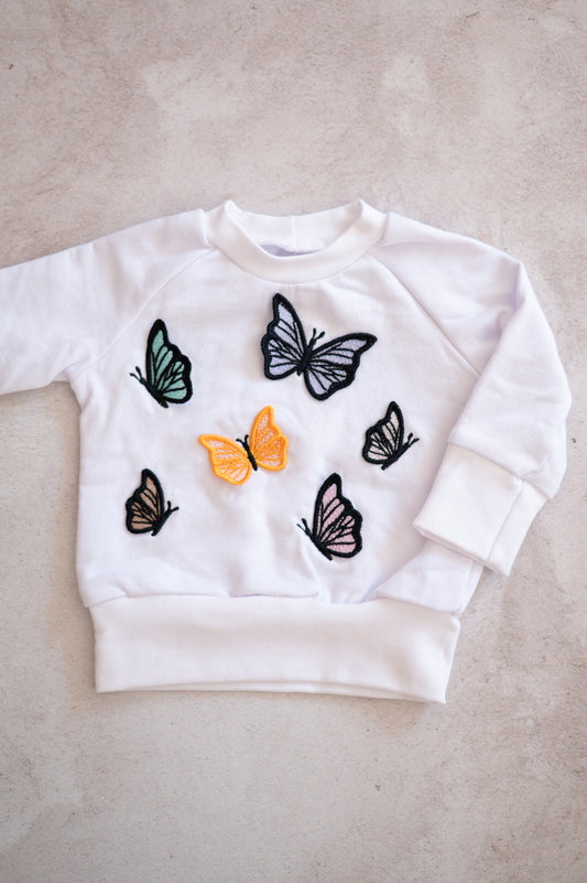 3D Embroidered Butterfly Sweater