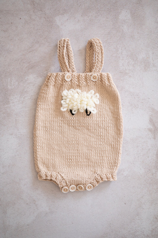 Knitted Sheep Romper