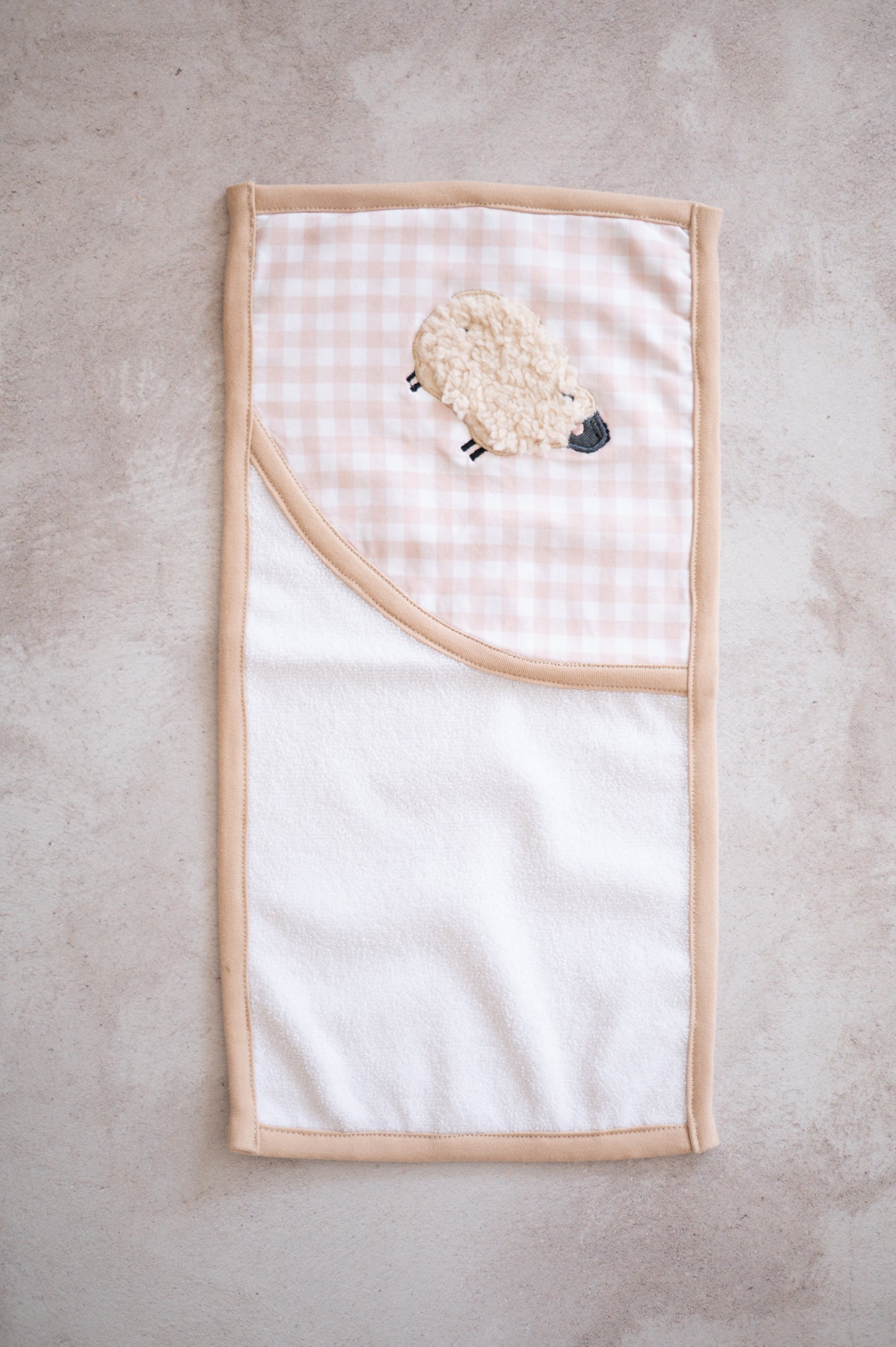 Burp Cloth- Sheep applique