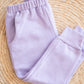 Bow embroidered Sweater and Tracksuit- Lilac