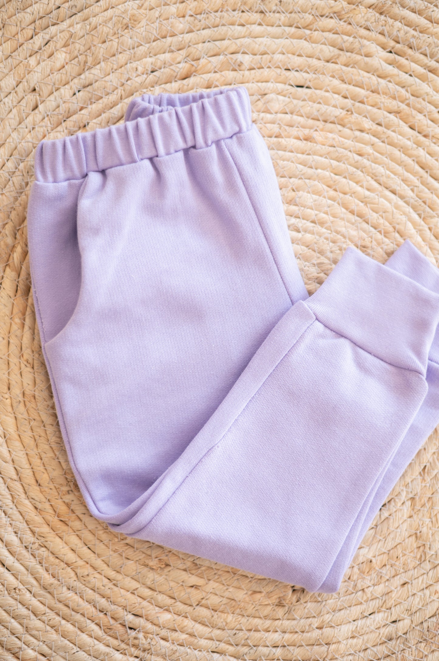 Bow embroidered Sweater and Tracksuit- Lilac