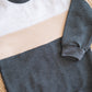 Color block Tracksuit set- Charcoal, Stone & Grey Melange