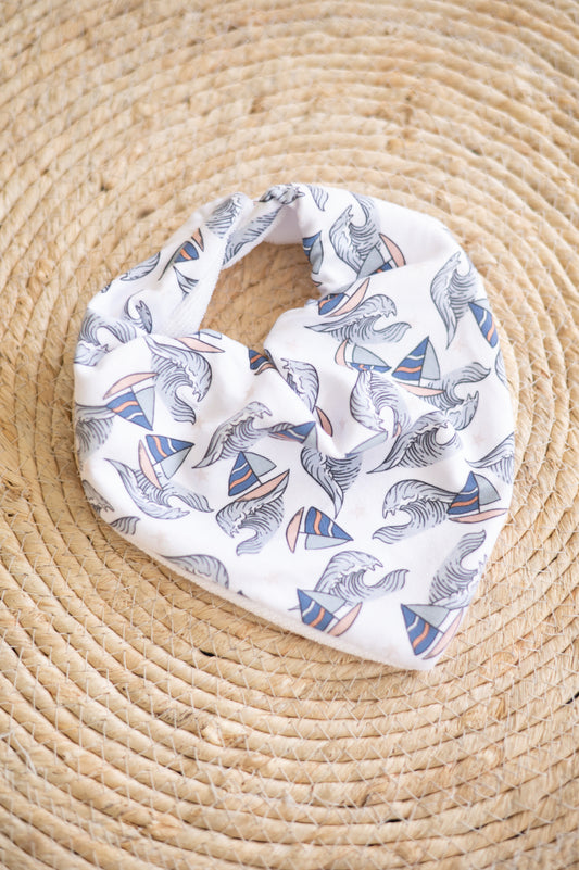 Bandana Bib- Sailor Boats