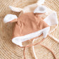 Bear Bonnet- Cream Rib