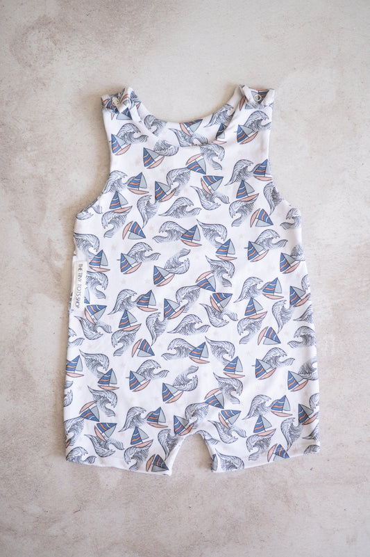 Summer Romper- Sailor Boats