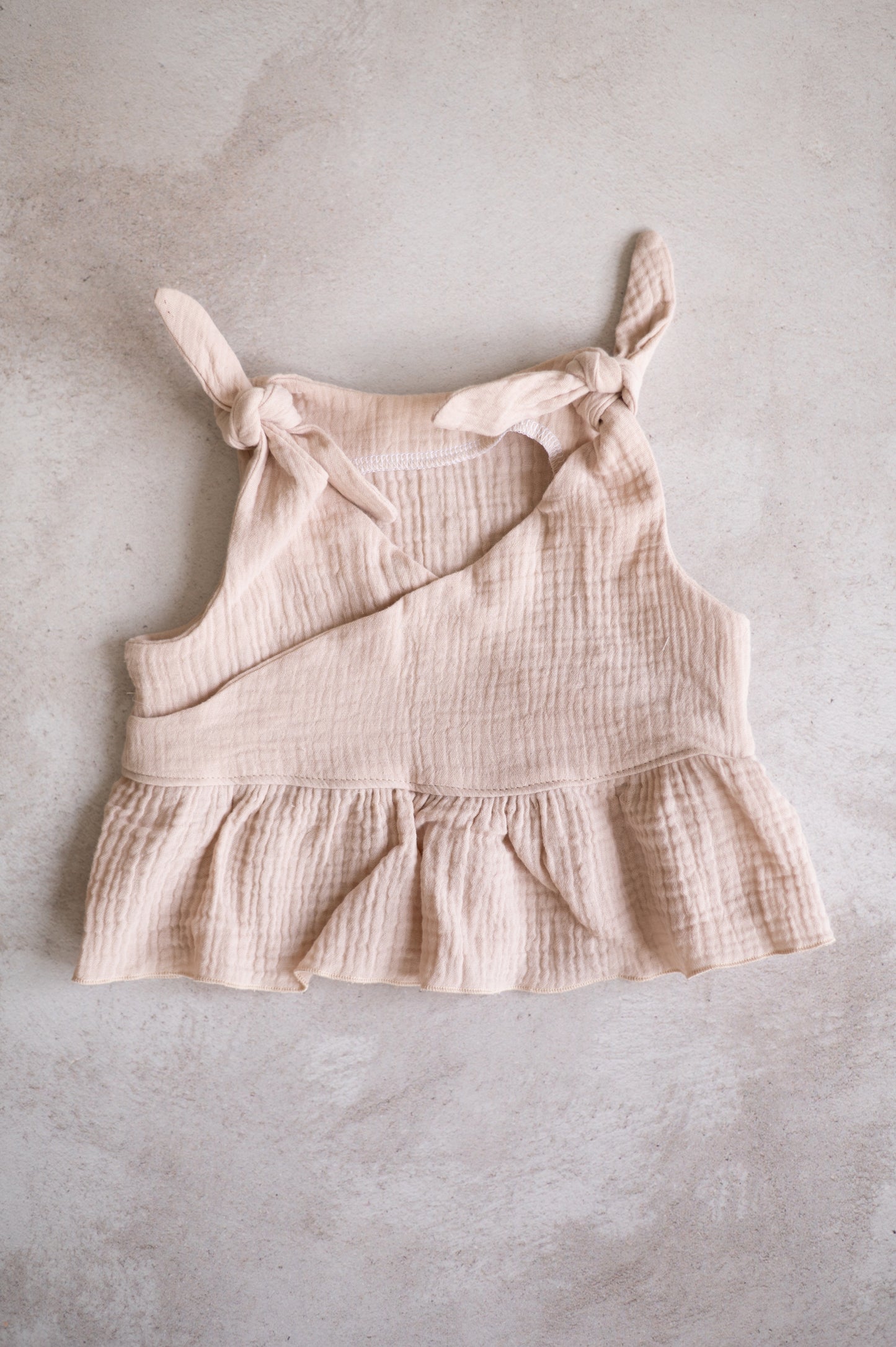 Tie knot summer set-Beige