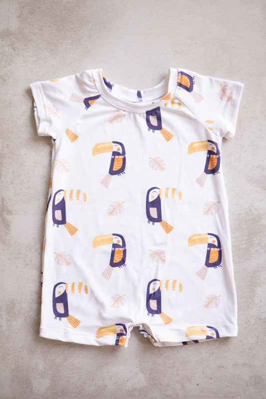 Raglan Romper- Toucan Bird