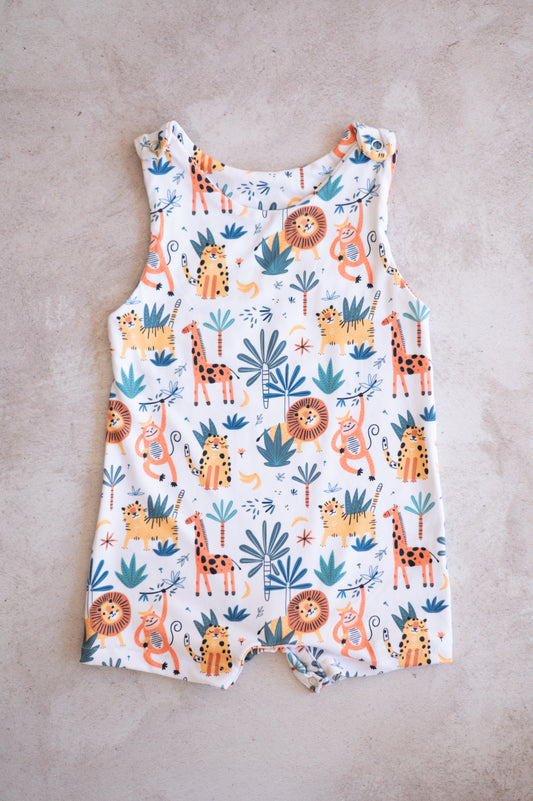 Summer Romper- Safari Animals