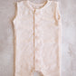 Hunter Romper- Sand and White Stripes