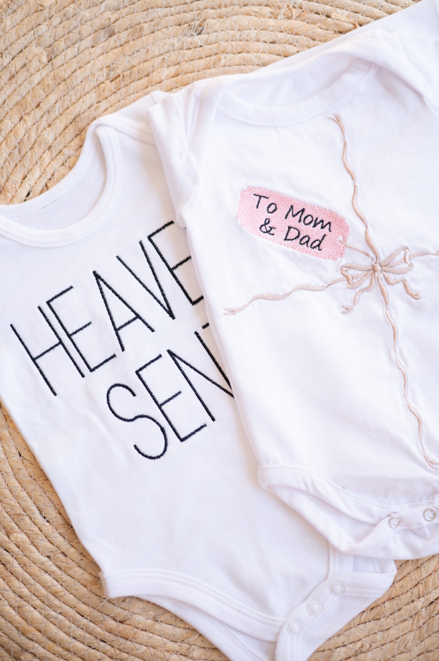 Embroidered Bodysuit-Heaven sent