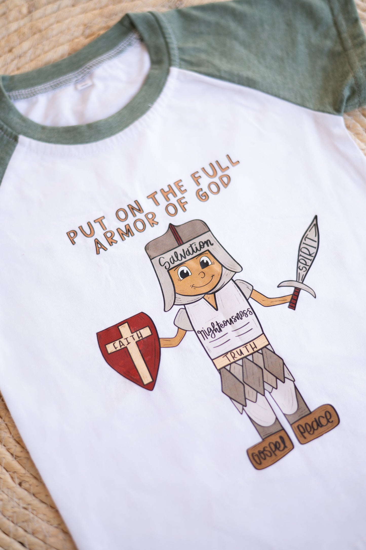 Armor of God Shirt (Front and back detail)