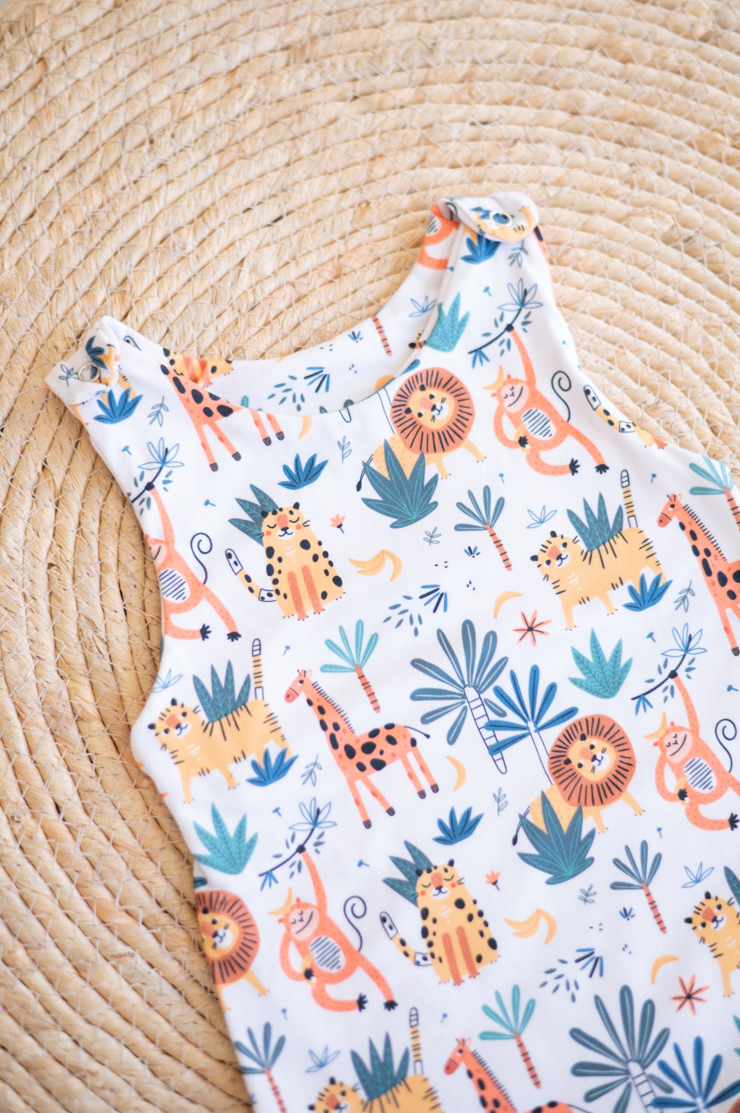 Summer Romper- Safari Animals