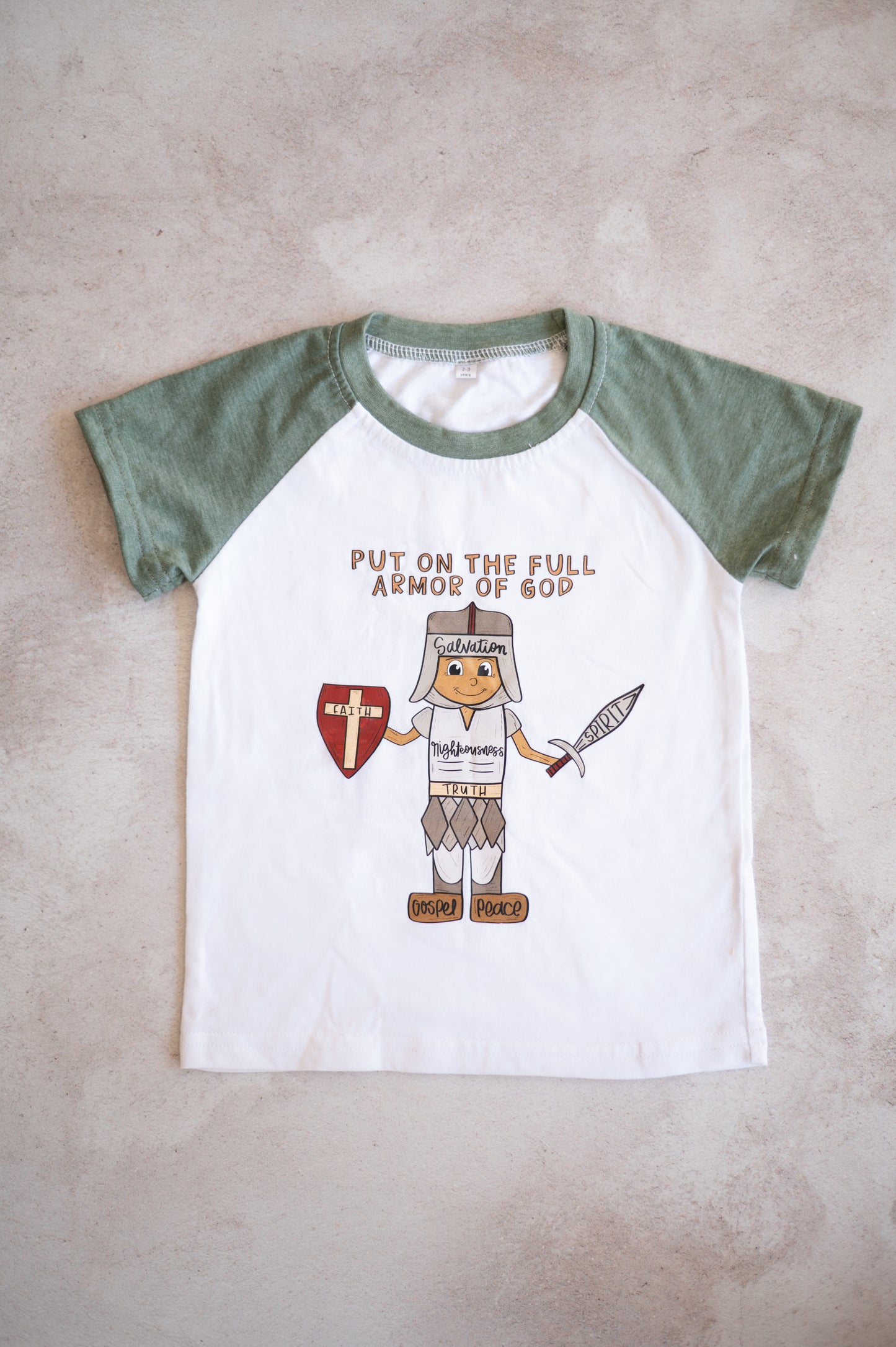 Armor of God Shirt (Front and back detail)