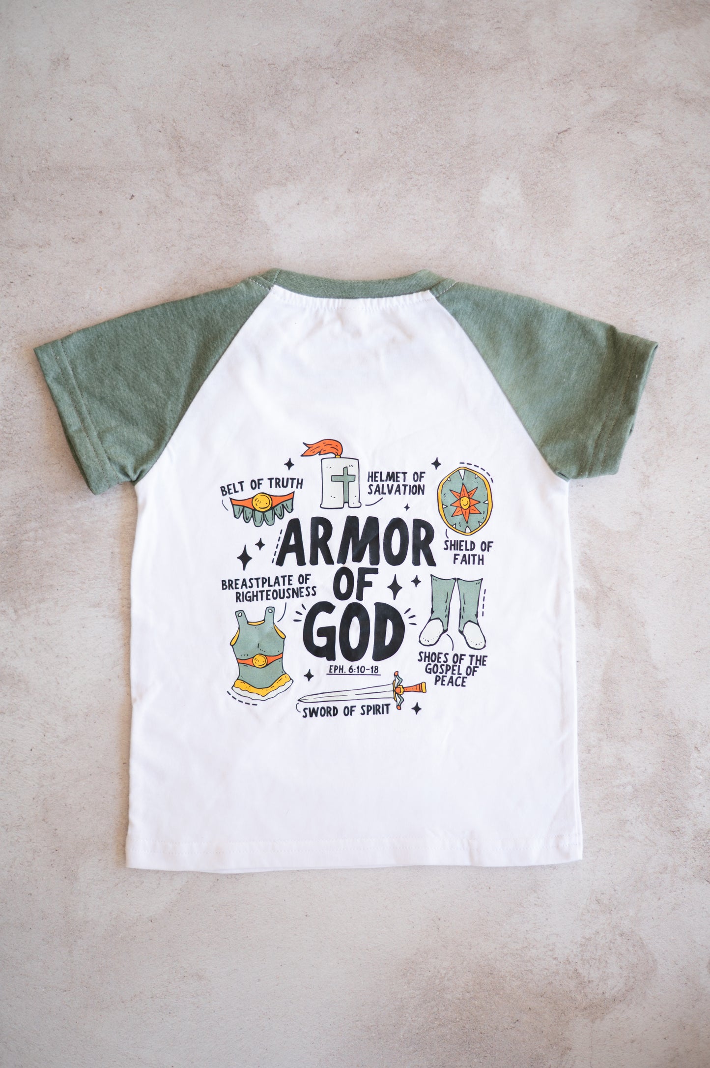 Armor of God Shirt (Front and back detail)