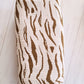 Muslin Swaddle Blanket- Beige Tiger Stripes