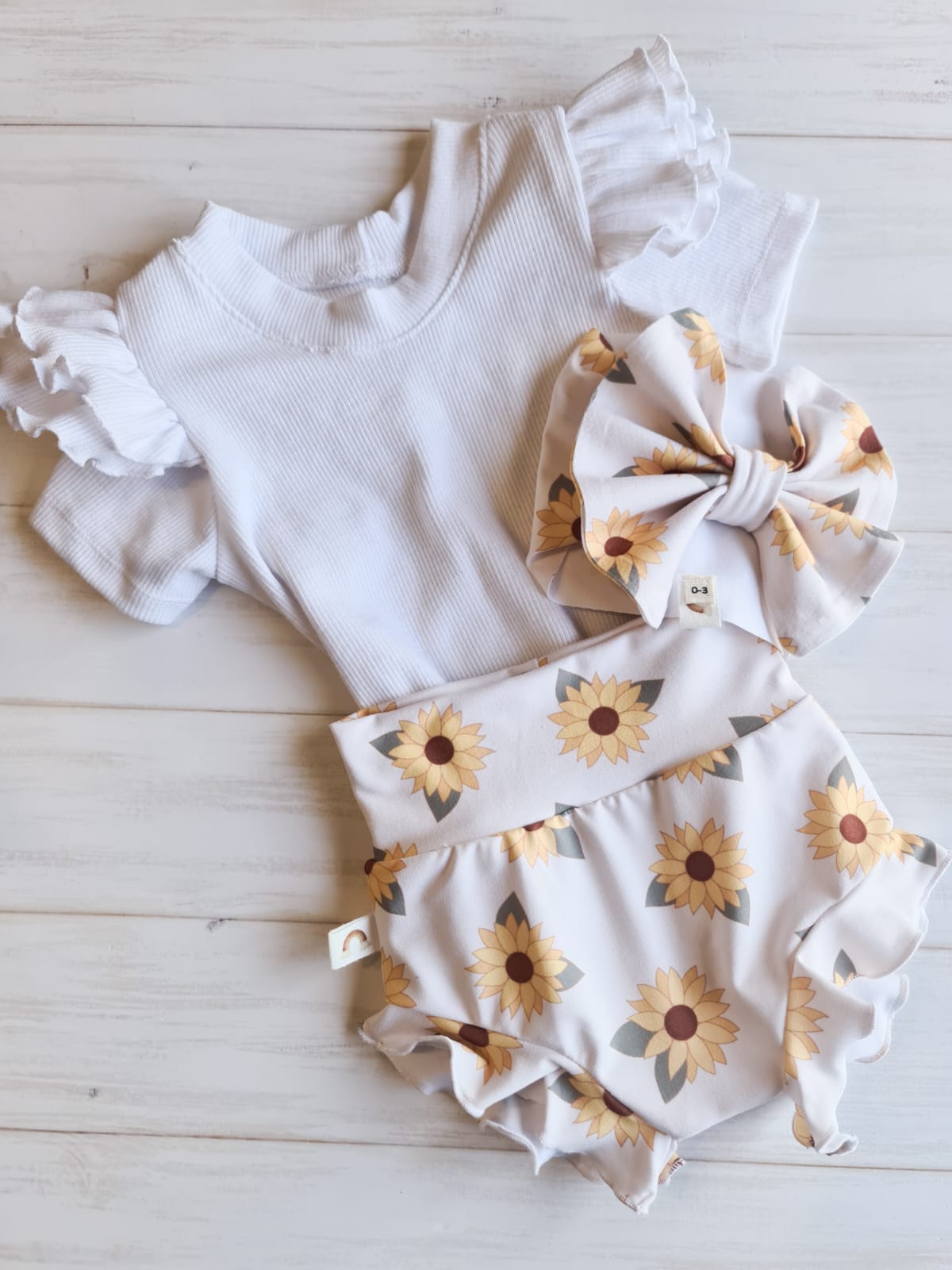 Ruffle Bloomers- Sunflowers