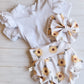 Big Bow Headband- Sunflowers