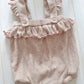 Alyssa Knitted Romper- Dusty Pink