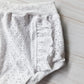 Front Ruffle Bloomers- Embroidered White