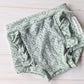 Front Ruffle Bloomers- Embroidered Sage