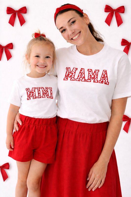 Mommy and Me matching Valentines set- MINI