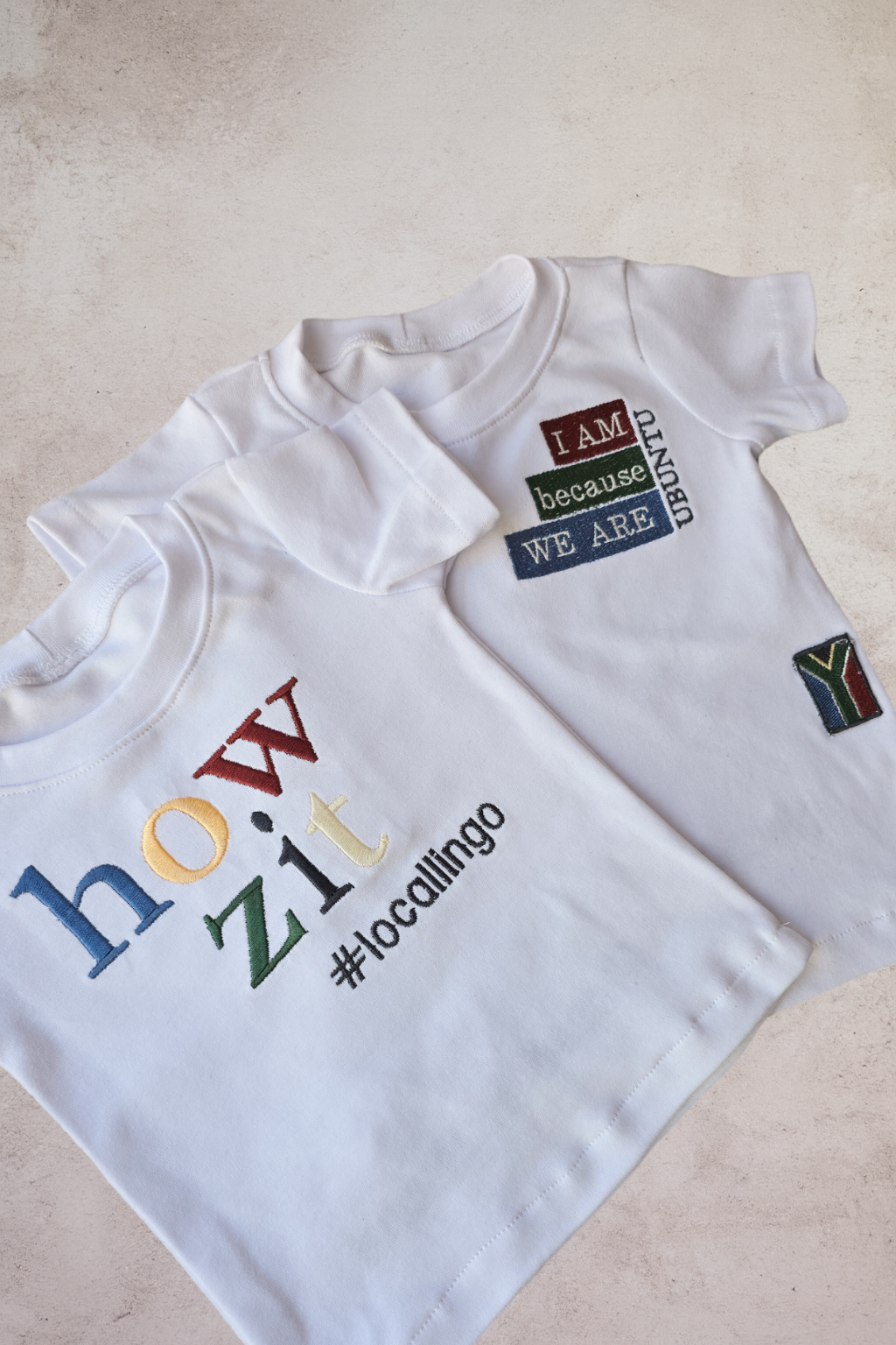Howzit Embroidered T shirt (only)