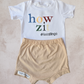 Howzit Embroidered T shirt (only)