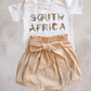 Embroidered South Africa with floral motif T shirt (Only)