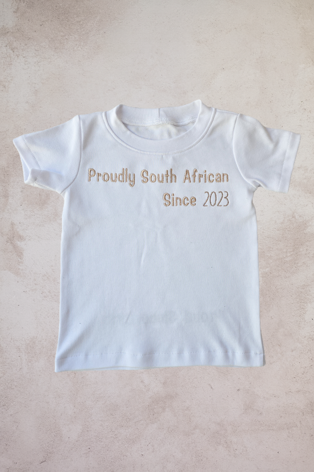 Personalized Proudly South African since... T shirt (only)