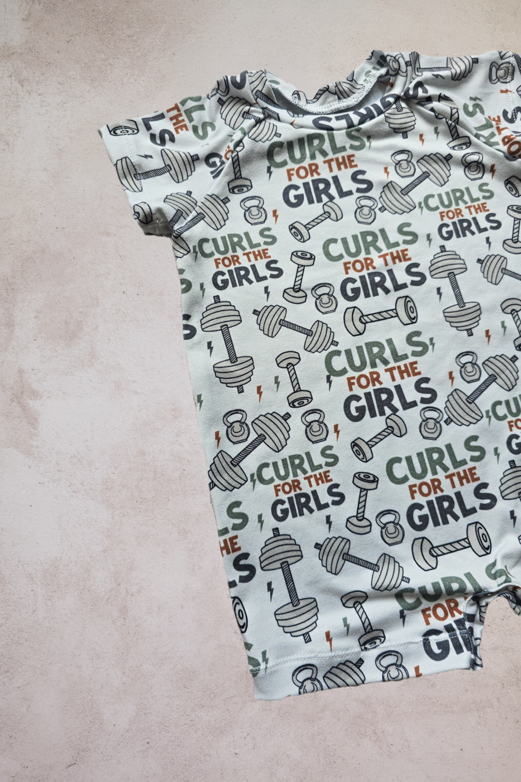 Raglan Romper- Curls for the Girls