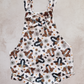 Overall Romper- Meadow Cows