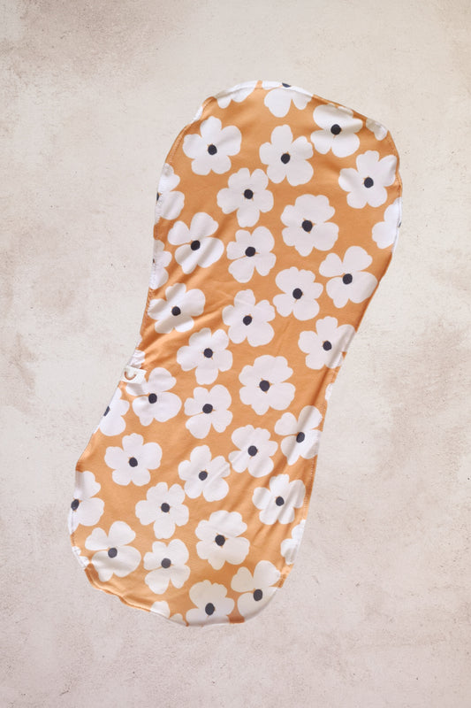 Burp Cloths- Retro Daisies (with absorbent toweling)