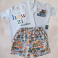 Howzit Embroidered T shirt (only)