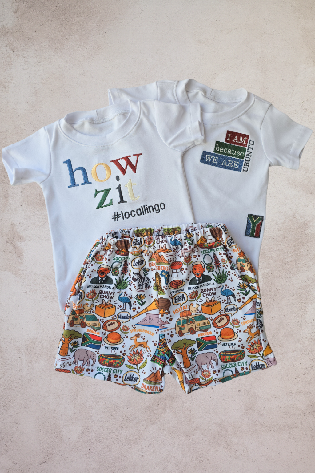 Howzit Embroidered T shirt (only)