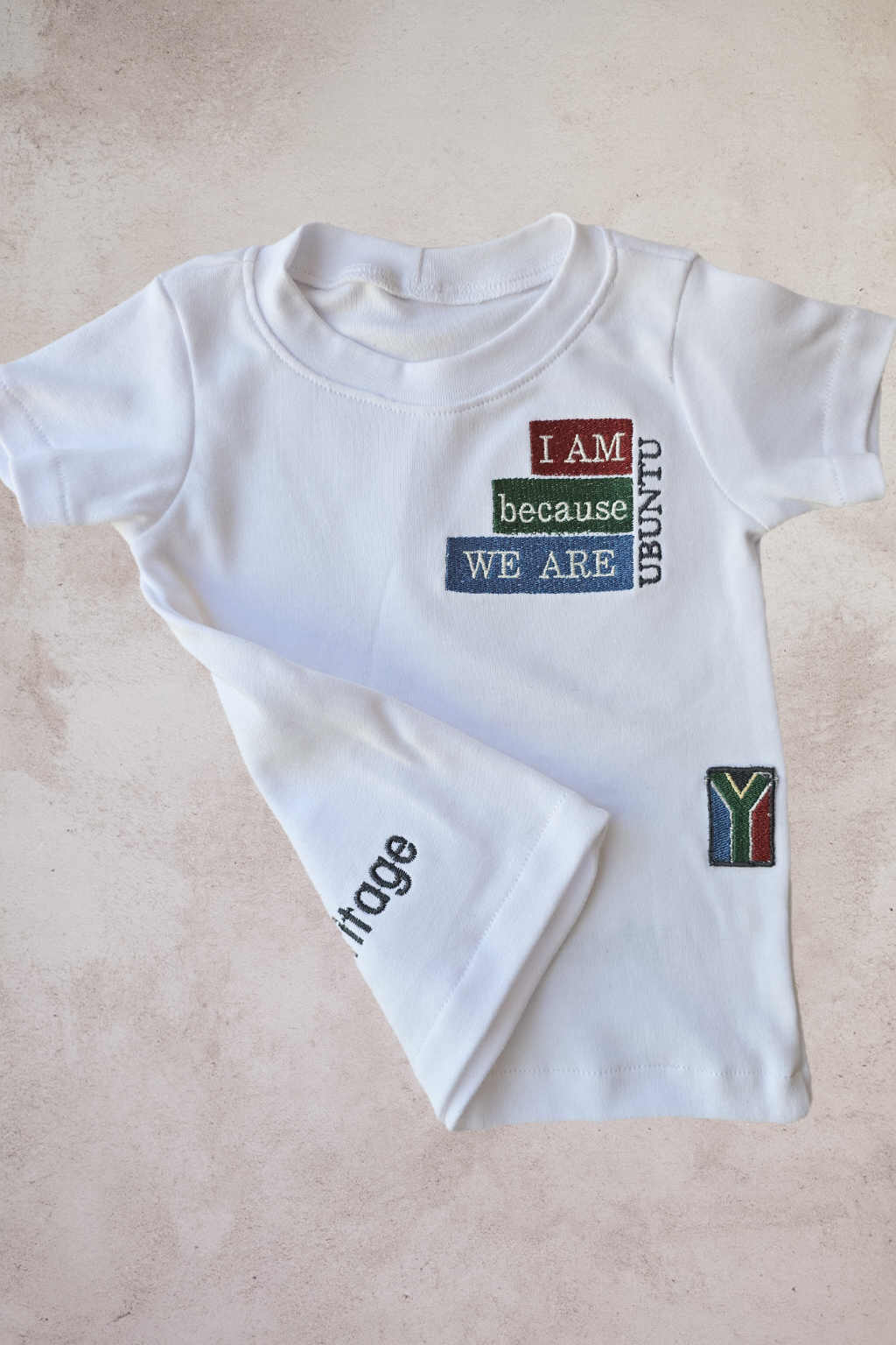 Ubuntu inspired embroidered T shirt( only)