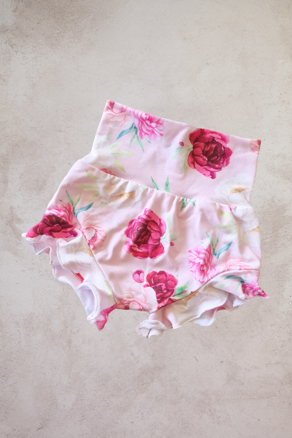 Ruffle Bloomers- Magenta Flowers