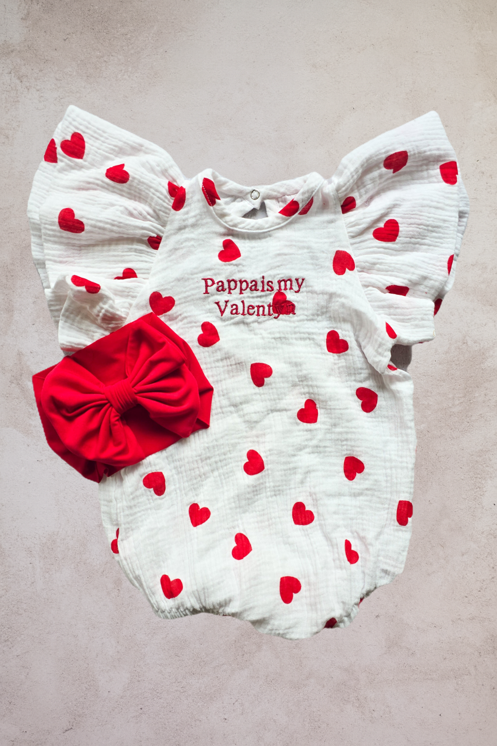 Swan romper- With Embroidery