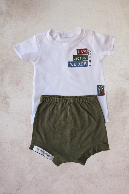 Ubuntu inspired embroidered T shirt( only)