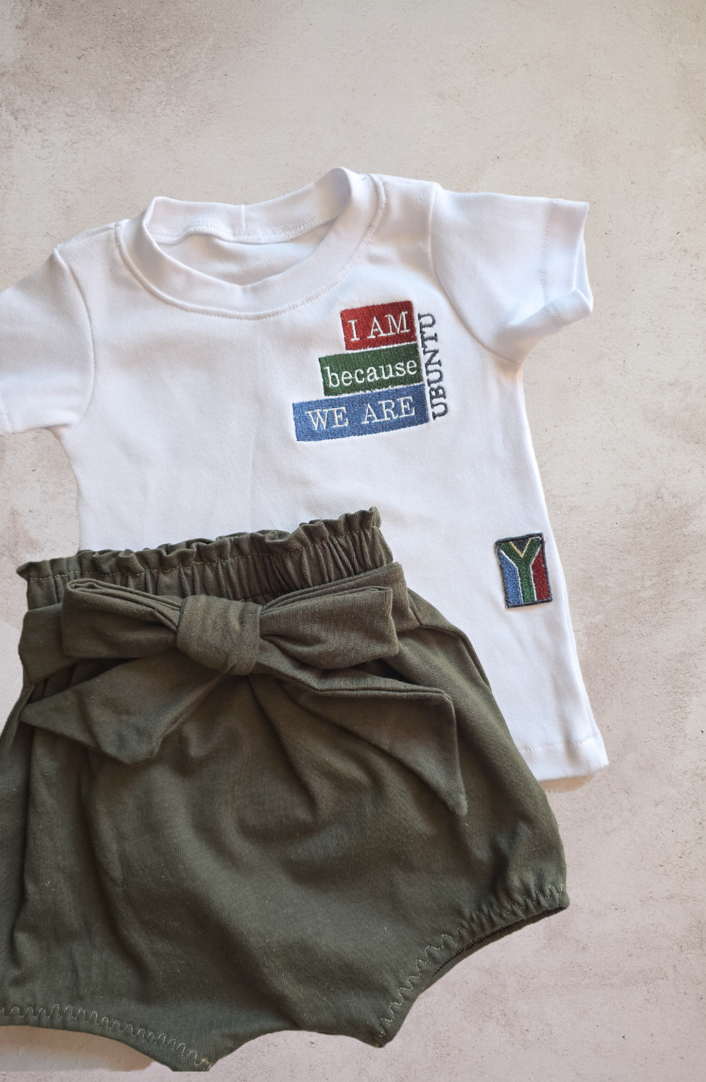 Ubuntu inspired embroidered T shirt( only)