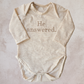 He Answered Embroidered Bodysuit