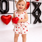 Tie knot Set- Red Hearts ( 3 pc Set)